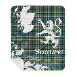 Sherpa Blanket - Tartan Blanket Thistle and Lion Scottish Clan Scott Green Ancient Plaid Blanket, plaid sherpa blanket queen,purple sherpa blanket,queen sherpa blanket,queen size sherpa blanket,red sherpa blanket,scottish tartan blankets,sherpa blanket,sherpa christmas blanket
