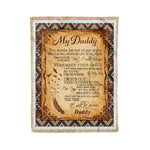 Scotstee Shop - Fleece Blanket - My Daddy You Made Be Out Of My Sight Father Day Gifts Fleece Blanket