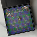 To My Beautiful Soulmate Necklace In Your Eyes I Have Found My Home Clan Strachan Tartan Crown Pendant Necklace