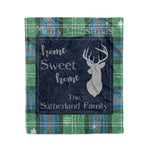 Scotstee Shop Tartan Plaid Christmas Fleece Blankets Clan Sutherland Old Ancient Plaid Blanket
