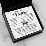 To My Loving Mother Necklace Where Are Smiles Are Many And Worries Are Few Gift For Her Mother's Day Sea Turtle Necklace