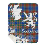 Sherpa Blanket - Tartan Blanket Thistle and Lion Scottish Clan MacBeth Ancient Plaid Blanket, plaid sherpa blanket queen,purple sherpa blanket,queen sherpa blanket,queen size sherpa blanket,red sherpa blanket,scottish tartan blankets,sherpa blanket,sherpa christmas blanket