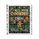 Personalized Gift Tartan Plaid Blanket Clan Webster With Christmas Cookie Baking Crew Christmas Gift Blanket, Plaid Blanket, Christmas Fleece Blanket, Christmas Blanket, Tartan Blanket, Scottish Blanket, Scotland Blanket, Family Name Blanket, Custom Blanket, Personalized Blanket