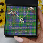 To My Beautiful Soulmate Necklace In Your Eyes I Have Found My Home Clan Turnbull Hunting Tartan Wishbone Dancing Necklace