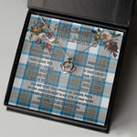 To My Beautiful Soulmate Necklace In Your Eyes I Have Found My Home Clan Stewart Muted Blue Tartan Crown Pendant Necklace