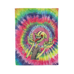 Scotstee Shop - Scotstee Shop Blanket Alien-Bilobalien Tie Dye Rainbow Hippie Fleece Blanket