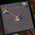 To My Beautiful Soulmate Necklace In Your Eyes I Have Found My Home Clan MacBeth Modern Tartan Wishbone Dancing Necklace