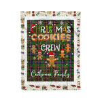 Personalized Gift Tartan Plaid Blanket Clan Cochrane Hunting With Christmas Cookie Baking Crew Christmas Gift Blanket, Plaid Blanket, Christmas Fleece Blanket, Christmas Blanket, Tartan Blanket, Scottish Blanket, Scotland Blanket, Family Name Blanket, Custom Blanket, Personalized Blanket
