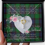 Gift For My Beautiful Girlfriend Necklace Valentine Necklace Clan Stewart Modern Tartan Cross Dancing Necklace Scottish Tartan Jewelry