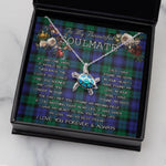 Sea Turtle Necklace To My Beautiful Soulmate Necklace In Your Eyes I Have Found My Home Clan Blackwatch Modern Tartan Blue Turtle Necklace