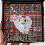 Gift For My Beautiful Girlfriend Necklace Valentine Necklace Clan MacPherson Weathered Tartan Cross Dancing Necklace Scottish Tartan Jewelry