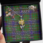 To My Beautiful Soulmate Sunflower Necklace In Your Eyes I Have Found My Home Clan Adam Hunting Tartan Jewelry For Girlfriend