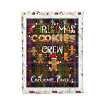 Personalized Gift Tartan Plaid Blanket Clan Cochrane With Christmas Cookie Baking Crew Christmas Gift Blanket, Plaid Blanket, Christmas Fleece Blanket, Christmas Blanket, Tartan Blanket, Scottish Blanket, Scotland Blanket, Family Name Blanket, Custom Blanket, Personalized Blanket