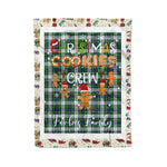Products Personalized Gift Tartan Plaid Blanket Clan Forbes Dress With Christmas Cookie Baking Crew Christmas Gift Blanket, Plaid Blanket, Christmas Fleece Blanket, Christmas Blanket, Tartan Blanket, Scottish Blanket, Scotland Blanket, Family Name Blanket, Custom Blanket, Personalized Blanket
