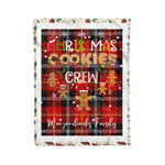 Fleece Blanket - Personalized Gift Tartan Plaid Blanket Clan Marjoribanks With Christmas Cookie Baking Crew Christmas Gift Fleece Blanket