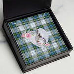 Rising Phoenix Necklace - Valentine Necklace Clan Campbell Dress Tartan Gift for Girlfriend, Gift for My Wife Rising Phoenix Necklace