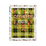Personalized Gift Tartan Plaid Blanket Clan MacLachlan Dress With Christmas Cookie Baking Crew Christmas Gift Blanket, Plaid Blanket, Christmas Fleece Blanket, Christmas Blanket, Tartan Blanket, Scottish Blanket, Scotland Blanket, Family Name Blanket, Custom Blanket, Personalized Blanket