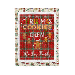 Personalized Gift Tartan Plaid Blanket Clan MacLay With Christmas Cookie Baking Crew Christmas Gift Blanket, Plaid Blanket, Christmas Fleece Blanket, Christmas Blanket, Tartan Blanket, Scottish Blanket, Scotland Blanket, Family Name Blanket, Custom Blanket, Personalized Blanket