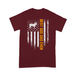 Scotstee Shop - Vintage USA Best French Bulldog Dad Ever American Flag Gift 4th Of July Shirt