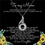 To My Mom Necklace You Are The World Mother Gift Necklace, Mother's Day Phoenix Rising Necklace