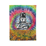 Scotstee Shop - Scotstee Shop Blanket Astronaut Yoga Space Meditation Tie Dye Hippie Fleece Blanket