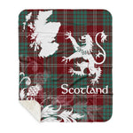 Sherpa Blanket - Tartan Blanket Thistle and Lion Scottish Clan Crawford Plaid Blanket, plaid sherpa blanket queen,purple sherpa blanket,queen sherpa blanket,queen size sherpa blanket,red sherpa blanket,scottish tartan blankets,sherpa blanket,sherpa christmas blanket