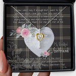 Gift For My Beautiful Girlfriend Necklace Valentine Necklace Clan Eternity Tartan Cross Dancing Necklace Scottish Tartan Jewelry