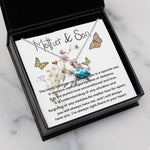Opal Turtle Necklace - Mom Necklace, Mother and Son Gift, Gift For Mom From Son, Sentimental Gifts For Mom From Son,  Mother's Day Necklace