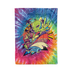 Scotstee Shop - Scotstee Shop Blanket Funny Alien Tie Dye One Hippie Rainbow Fleece Blanket