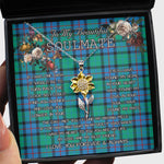 To My Beautiful Soulmate Sunflower Necklace In Your Eyes I Have Found My Home Clan Flower Of Scotland Tartan Jewelry For Girlfriend