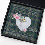 Gift For My Beautiful Girlfriend Necklace Valentine Necklace Clan Kennedy Tartan Cross Dancing Necklace Scottish Tartan Jewelry
