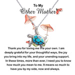 Opal Turtle Necklace - Bonus Mom Necklace, Other Mother Neckalce, Gift For Bonus Mom Second Mom Necklace