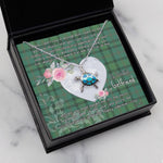 Sea Turtle Necklace Gift for My Beautiful Girlfriend Valentines Necklace Clan Ross Hunting Ancient Tartan Blue Turtle Necklace