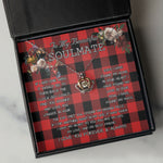 To My Beautiful Soulmate Necklace In Your Eyes I Have Found My Home Clan Rob Roy MacGregor Modern Tartan Crown Pendant Necklace