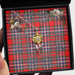 To My Beautiful Soulmate Sunflower Necklace In Your Eyes I Have Found My Home Clan MacFarlane Modern Tartan Jewelry For Girlfriend