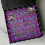 To My Beautiful Soulmate Necklace In Your Eyes I Have Found My Home Clan Jackson Tartan Crown Pendant Necklace