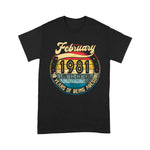 Vintage Retro February 1981 40th Birthday Gift 40 Years Old Birthday Shirt Funny 40th Birthday T Shirts - Scotstee Shop