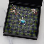 Sea Turtle Necklace To My Beautiful Soulmate Necklace In Your Eyes I Have Found My Home Clan Colquhoun Modern Tartan Blue Turtle Necklace