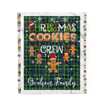 Personalized Gift Tartan Plaid Blanket Clan Graham of Montrose With Christmas Cookie Baking Crew Christmas Gift Blanket, Plaid Blanket, Christmas Fleece Blanket, Christmas Blanket, Tartan Blanket, Scottish Blanket, Scotland Blanket, Family Name Blanket, Custom Blanket, Personalized Blanket