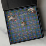 To My Beautiful Soulmate Necklace In Your Eyes I Have Found My Home Clan Edmonstone Tartan Crown Pendant Necklace