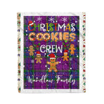 Personalized Gift Tartan Plaid Blanket Clan Wardlaw With Christmas Cookie Baking Crew Christmas Gift Blanket, Plaid Blanket, Christmas Fleece Blanket, Christmas Blanket, Tartan Blanket, Scottish Blanket, Scotland Blanket, Family Name Blanket, Custom Blanket, Personalized Blanket