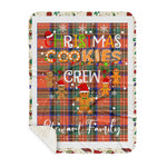 Personalized Gift Tartan Plaid Blanket Clan Stewart Royal Ancient With Christmas Cookie Baking Crew Christmas Gift Sherpa Blanket, tartan sherpa blanket,buffalo plaid sherpa blanket,christmas sherpa blanket,Christmas Throw Blanket,green plaid sherpa blanket,green sherpa blanket