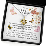 Sunflower Pendant Necklace - Mom Necklace Gift - To My Mom - Gift From Daughter - Mother's Day Necklace