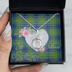 Rising Phoenix Necklace - Valentine Necklace Clan Johnston Ancient Tartan Gift for Girlfriend, Gift for My Wife Rising Phoenix Necklace