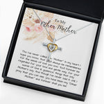 Bonus Mom Necklace, To My Other Mother Necklace, Gift For Second Mom, Mother-In-Law, Bonus Mom, Mother's Day Cross Necklace