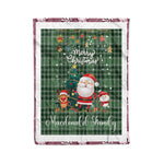 Personalized Gift Tartan Plaid Blanket Clan MacDonald Lord Of The Isles With Funny Santa Snowman Reindeer Merry Christmas Fleece Blanket, Home Living Room, Plaid Blanket, Tartan Blanket, Scottish Blanket, Buffalo fleece blanket, Christmas Blanket