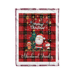 Personalized Gift Tartan Plaid Blanket Clan Aikenhead With Funny Santa Snowman Reindeer Merry Christmas Fleece Blanket, Home Living Room, Plaid Blanket, Tartan Blanket, Scottish Blanket, Buffalo fleece blanket, Christmas Blanket