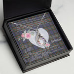 Rising Phoenix Necklace - Valentine Necklace Clan Fletcher of Dunans Tartan Gift for Girlfriend, Gift for My Wife Rising Phoenix Necklace