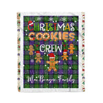 Personalized Gift Tartan Plaid Blanket Clan MacBrayne With Christmas Cookie Baking Crew Christmas Gift Blanket, Plaid Blanket, Christmas Fleece Blanket, Christmas Blanket, Tartan Blanket, Scottish Blanket, Scotland Blanket, Family Name Blanket, Custom Blanket, Personalized Blanket