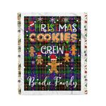 Personalized Gift Tartan Plaid Blanket Clan Brodie Hunting With Christmas Cookie Baking Crew Christmas Gift Blanket, Plaid Blanket, Christmas Fleece Blanket, Christmas Blanket, Tartan Blanket, Scottish Blanket, Scotland Blanket, Family Name Blanket, Custom Blanket, Personalized Blanket